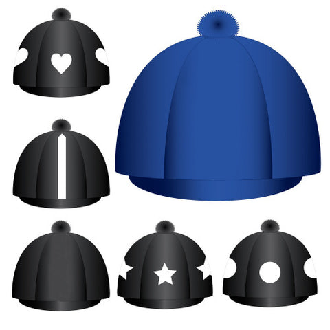 Equetech Custom Hat Silk. Royal Blue